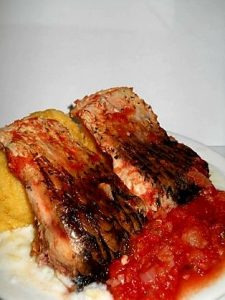 Crap in sos de rosii