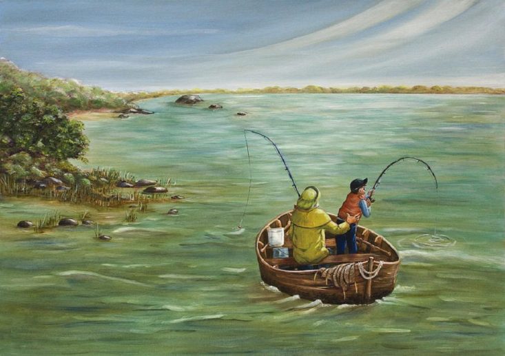 Рыбак в лодке. Рыбалка рисунок. Рыбная ловля картина. Рыбак с удочкой в лодке.