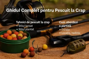Ghidul Complet pentru Pescuit la Crap – Tehnici, Echipamente și Sfaturi Utile
