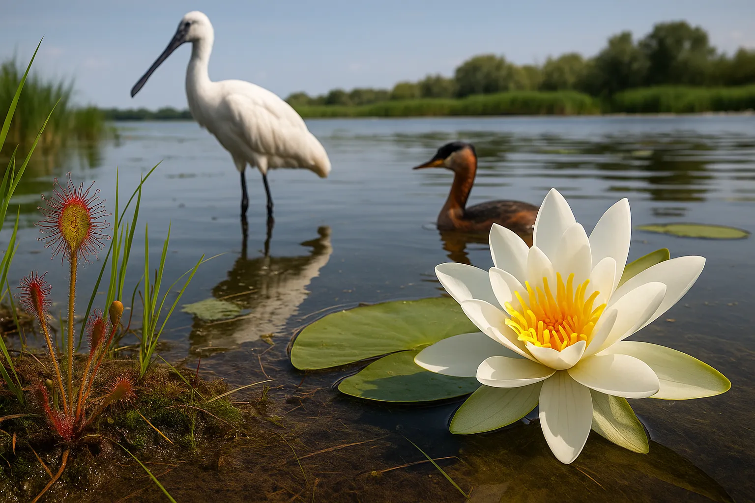Proiect despre specii rare de plante și animale din Delta Dunării 2 Proiect despre specii rare de plante și animale din Delta Dunării