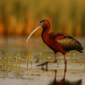 Țigănușul (Plegadis falcinellus) – Ibisul Irizat din Inima Deltei