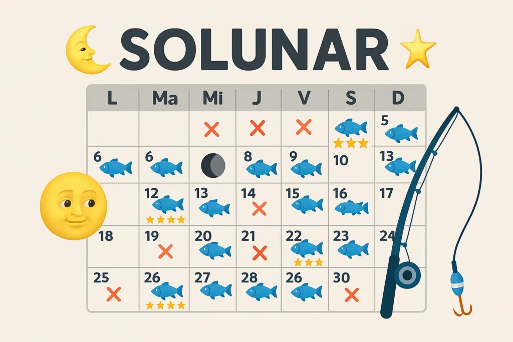 Solunarul Lunii Iunie – Ghid Complet pentru Pescari