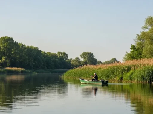 Pescuit pe Brațul Dunărea la Cernavodă