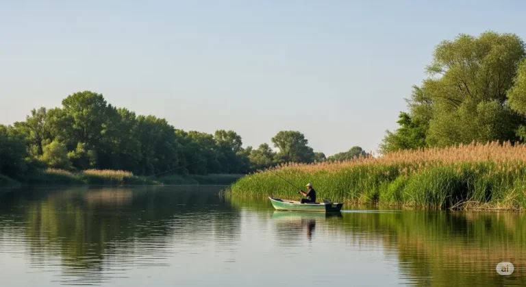 Pescuit pe Brațul Dunărea la Cernavodă