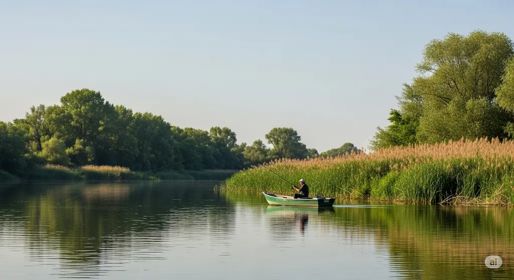 Pescuit pe Brațul Dunărea la Cernavodă