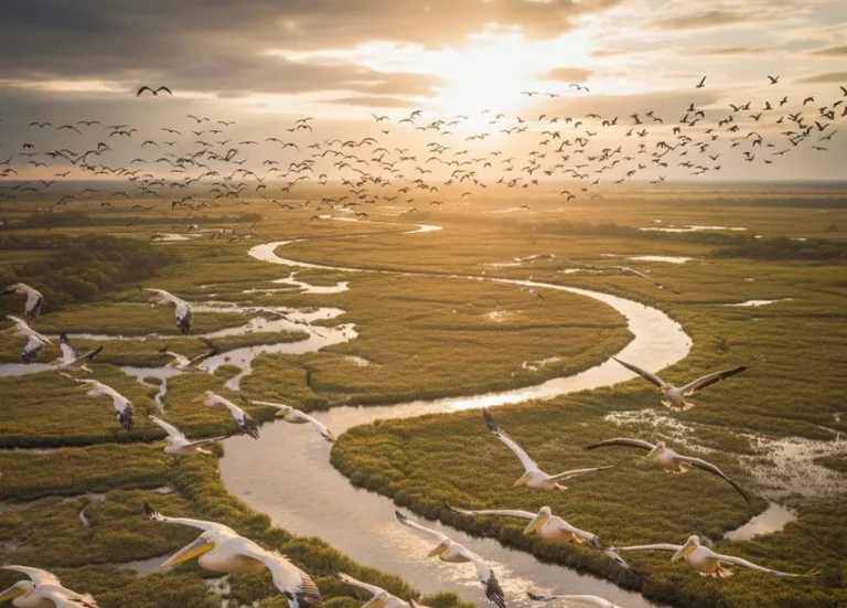 Migrația păsărilor - autostrada cerului care trece prin Delta Dunării