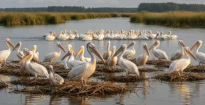 Studiu comparativ: Pelicanii creți vs. pelicanii comuni – diferențe observate de biologi