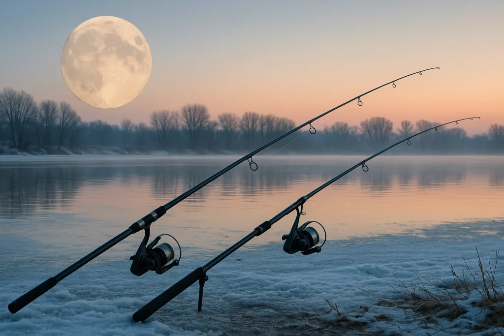 Solunar Decembrie: Ghid Complet pentru Pescuitul de Iarnă în Apele Reci