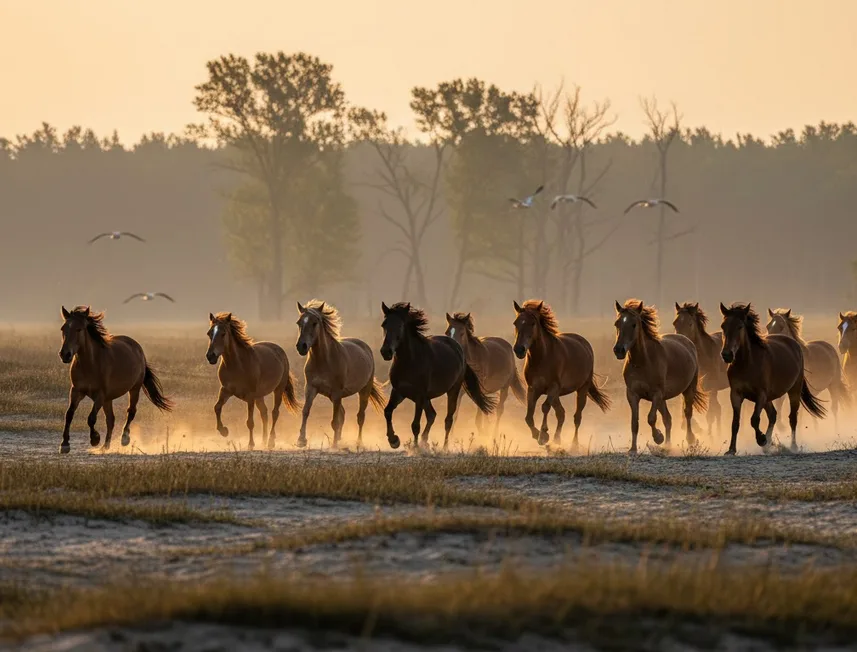 Caii Sălbatici din Letea
